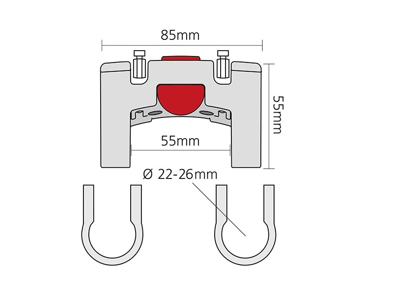 Klickfix Låsbar Adapter, ø22-26 4 Klickfix Låsbar Adapter, ø22-26 - Billede 2
