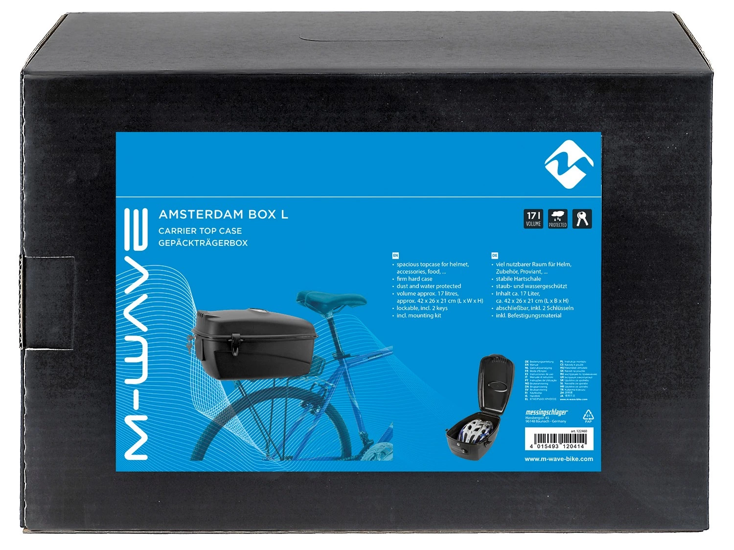 M-Wave Amsterdam Bagageboks, 17L 5 M-Wave Amsterdam Bagageboks, 17L - Billede 3