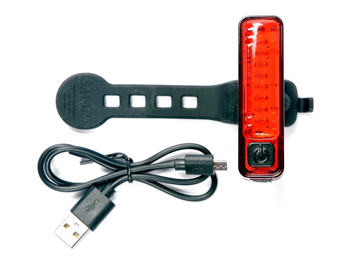 Smart Superflash Genopladelig Baglygte, 10 Lumen 3 Smart Superflash Genopladelig Baglygte, 10 Lumen