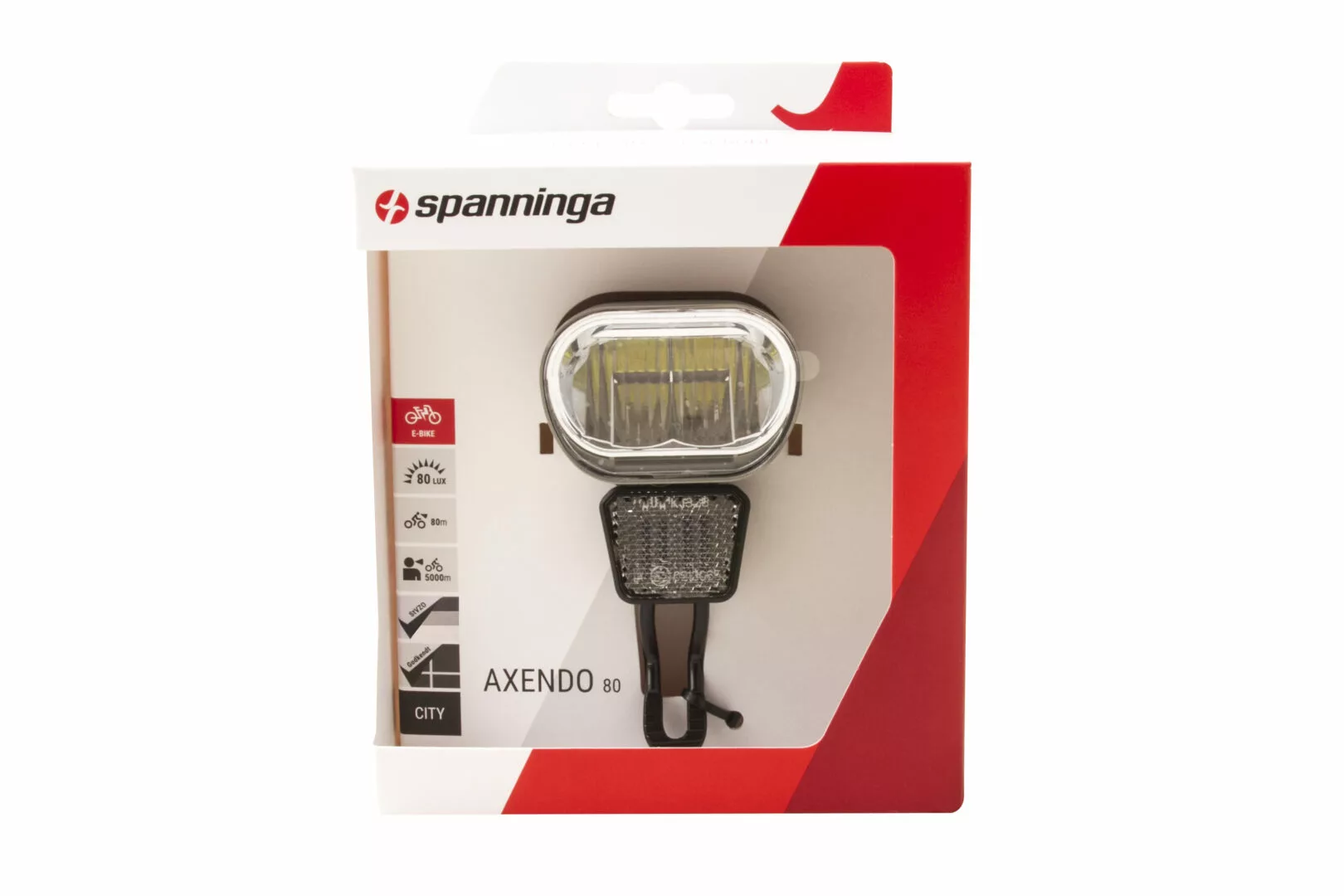 Spanninga Axendo 80 XEFc EBike Forlygte, 80 Lux 7 Spanninga Axendo 80 XEFc EBike Forlygte, 80 Lux - Billede 5