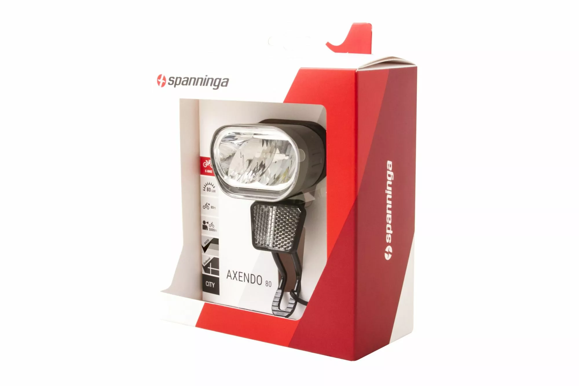 Spanninga Axendo 80 XEFc EBike Forlygte, 80 Lux 6 Spanninga Axendo 80 XEFc EBike Forlygte, 80 Lux - Billede 4