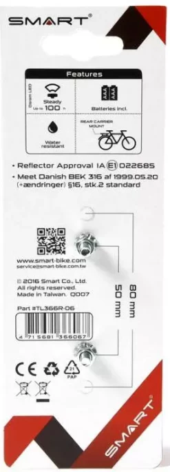 Smart Diode Fastmonteret Baglygte, 50mm -Specialized Salgsbutik Smart20Diode20Fastmonteret20Baglygte2050mm204