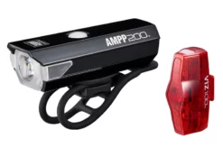 Cateye Ampp/Viz Lygtesæt, 200/100 Lumen